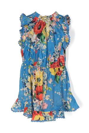 Alight floral cotton dress ZIMMERMANN KIDS | 1897DRS241BUF